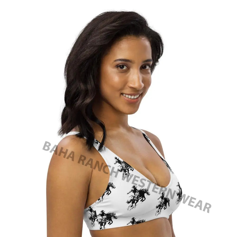 Yeehaw Rodeo Cowboy Bikini Top Baha Ranch Western Wear