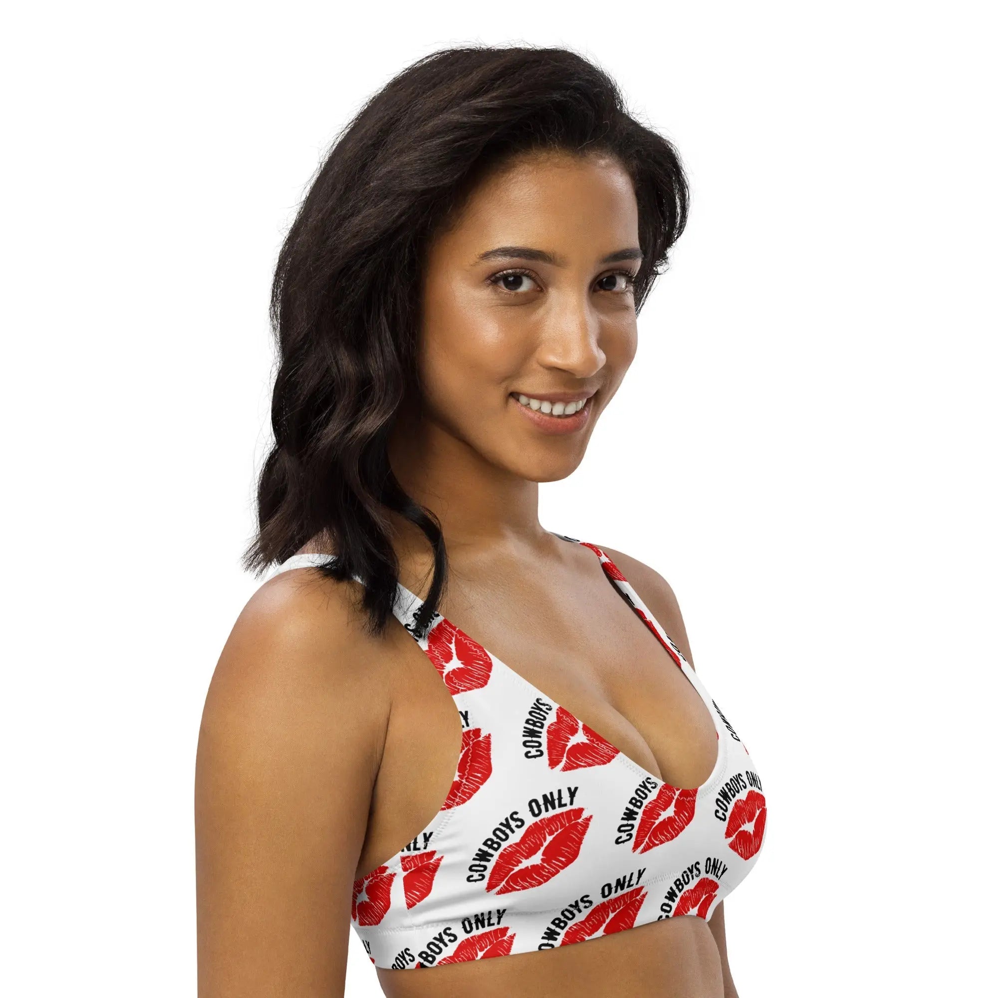 Baha Ranch Yeehaw Cowboys Only Bikini Top Baha Ranch Western Wear
