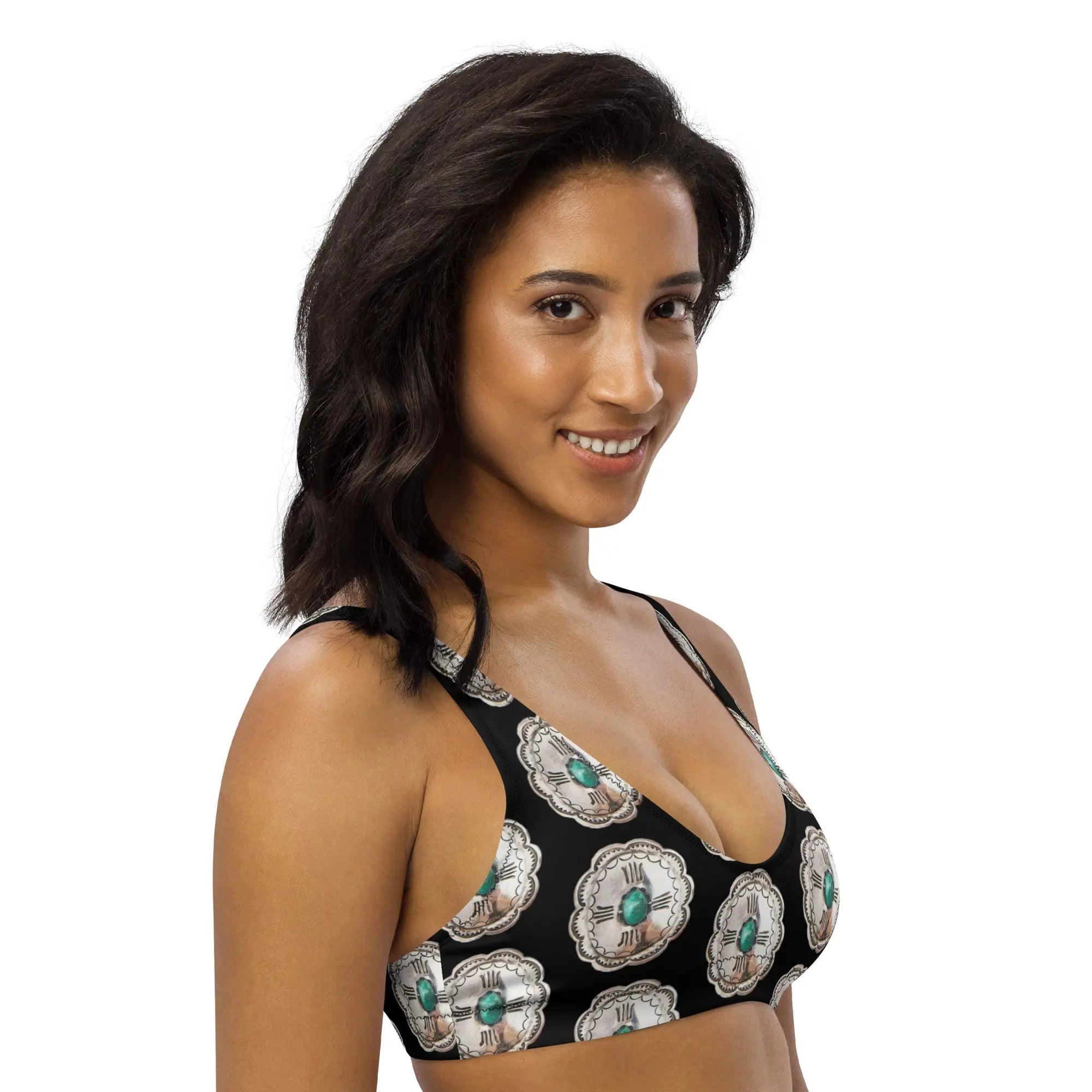 Baha Ranch Yeehaw Concho Crazy Bikini Top Baha Ranch Western Wear