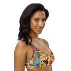 Baha Ranch Yeehaw Vintage Rodeo Poster Bikini Top Baha Ranch Western Wear