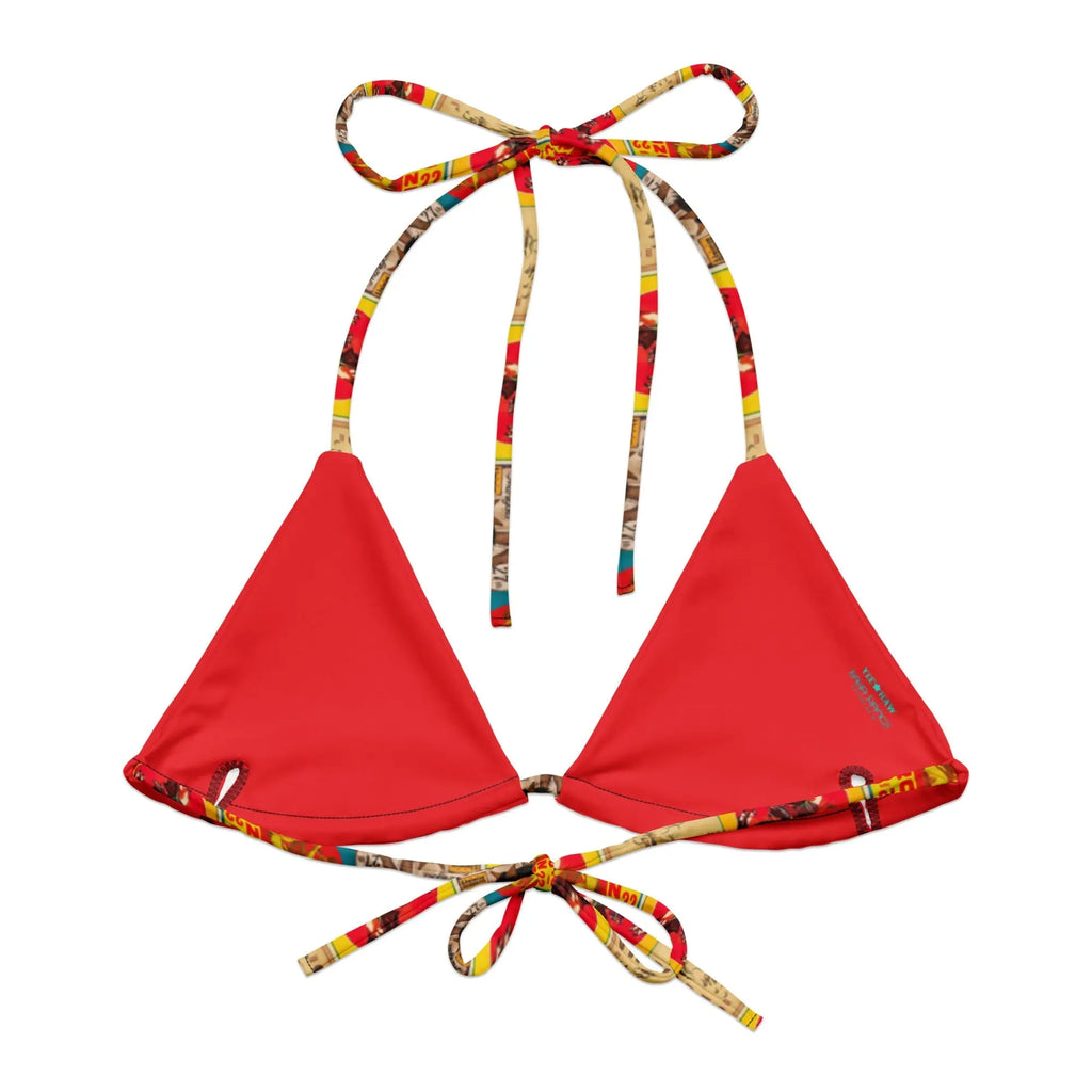 Vintage Rodeo String Bikini Top Baha Ranch Western Wear