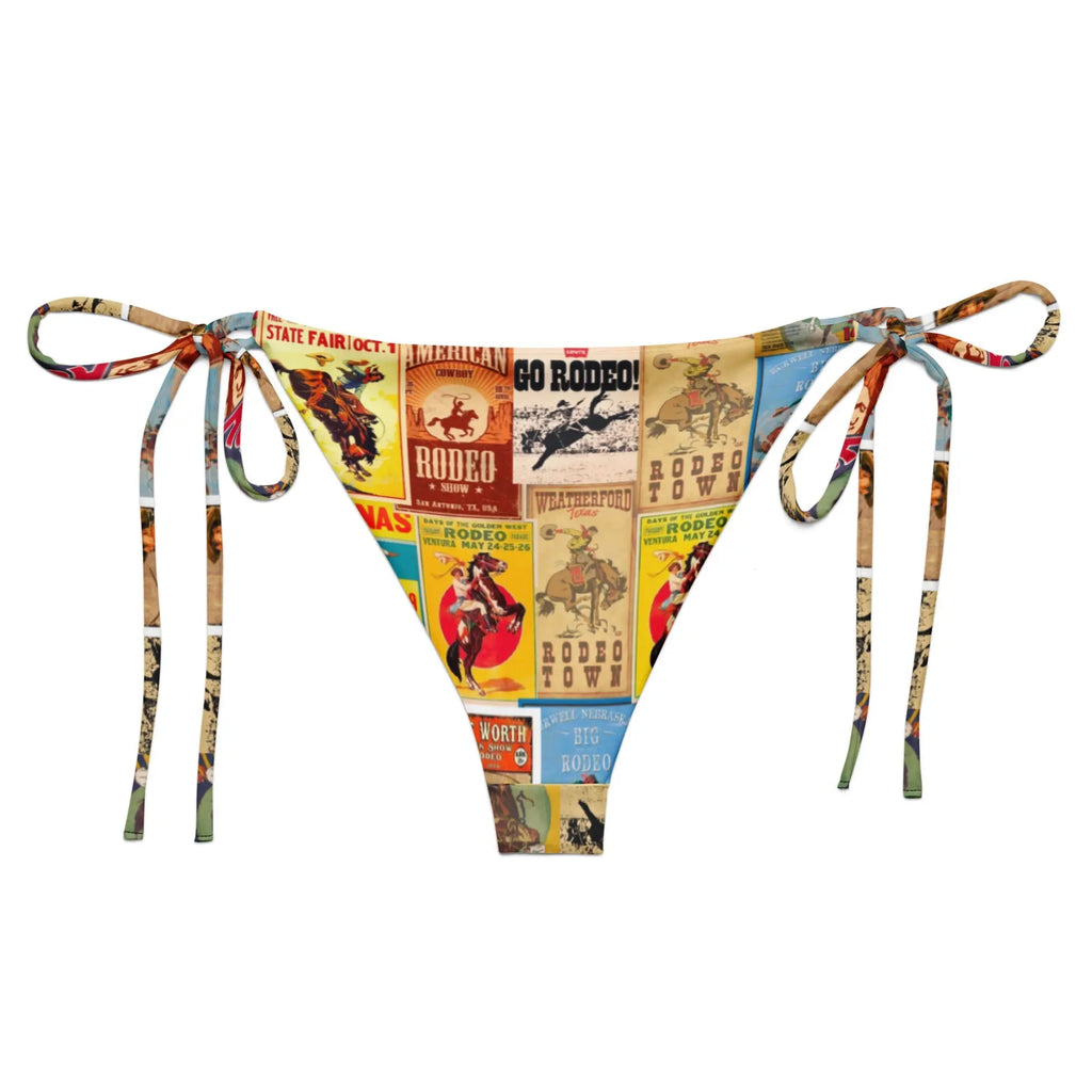 Baha Ranch Yeehaw Vintage Rodeo String Bikini Bottom Baha Ranch Western Wear