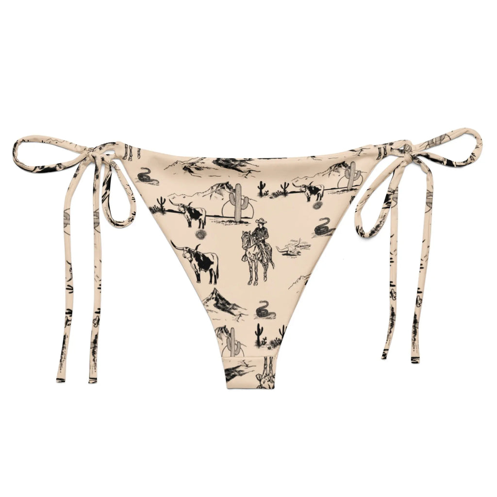 Baha Ranch Yeehaw Cowboy Ranch String Bikini Bottom Baha Ranch Western Wear