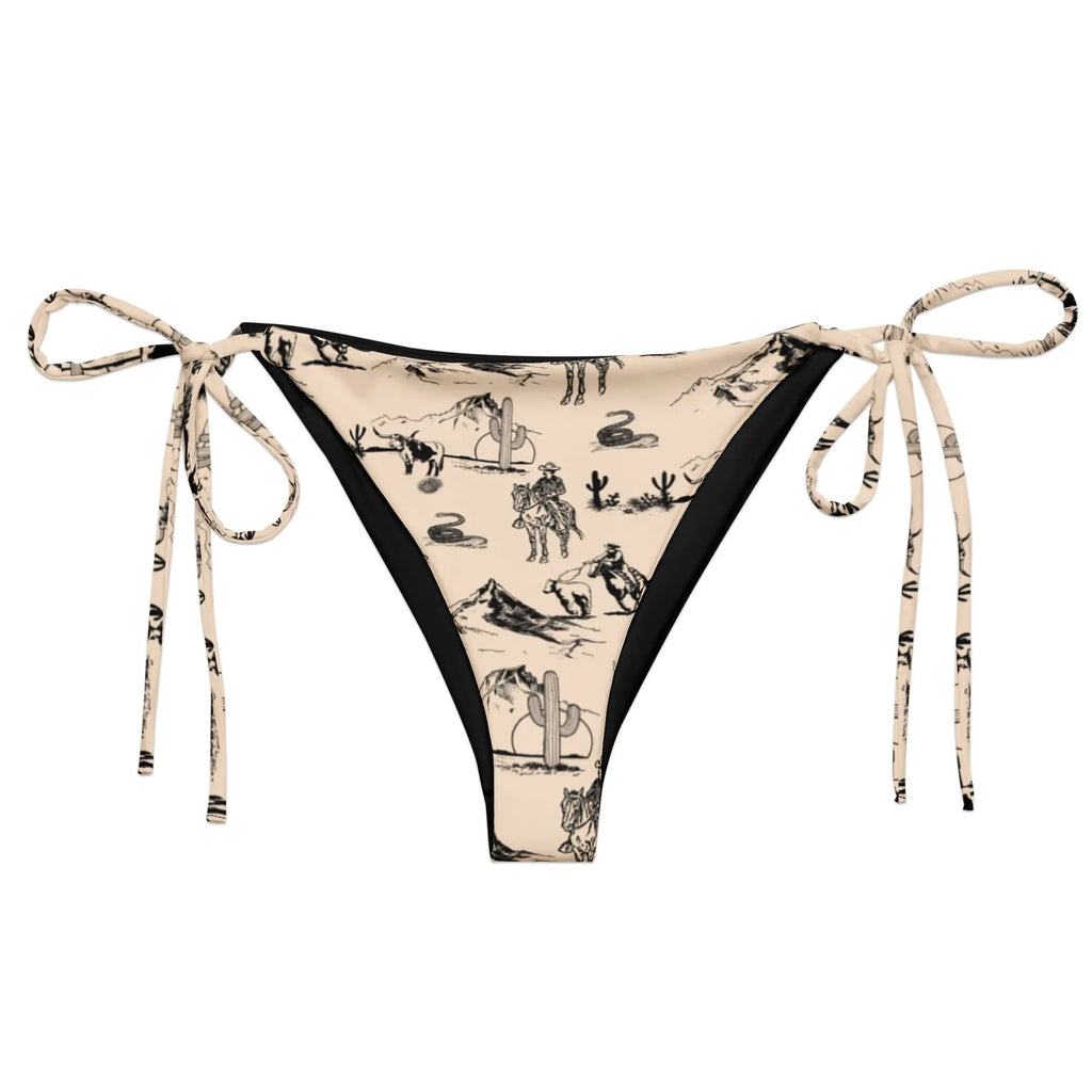 Baha Ranch Yeehaw Cowboy Ranch String Bikini Bottom Baha Ranch Western Wear