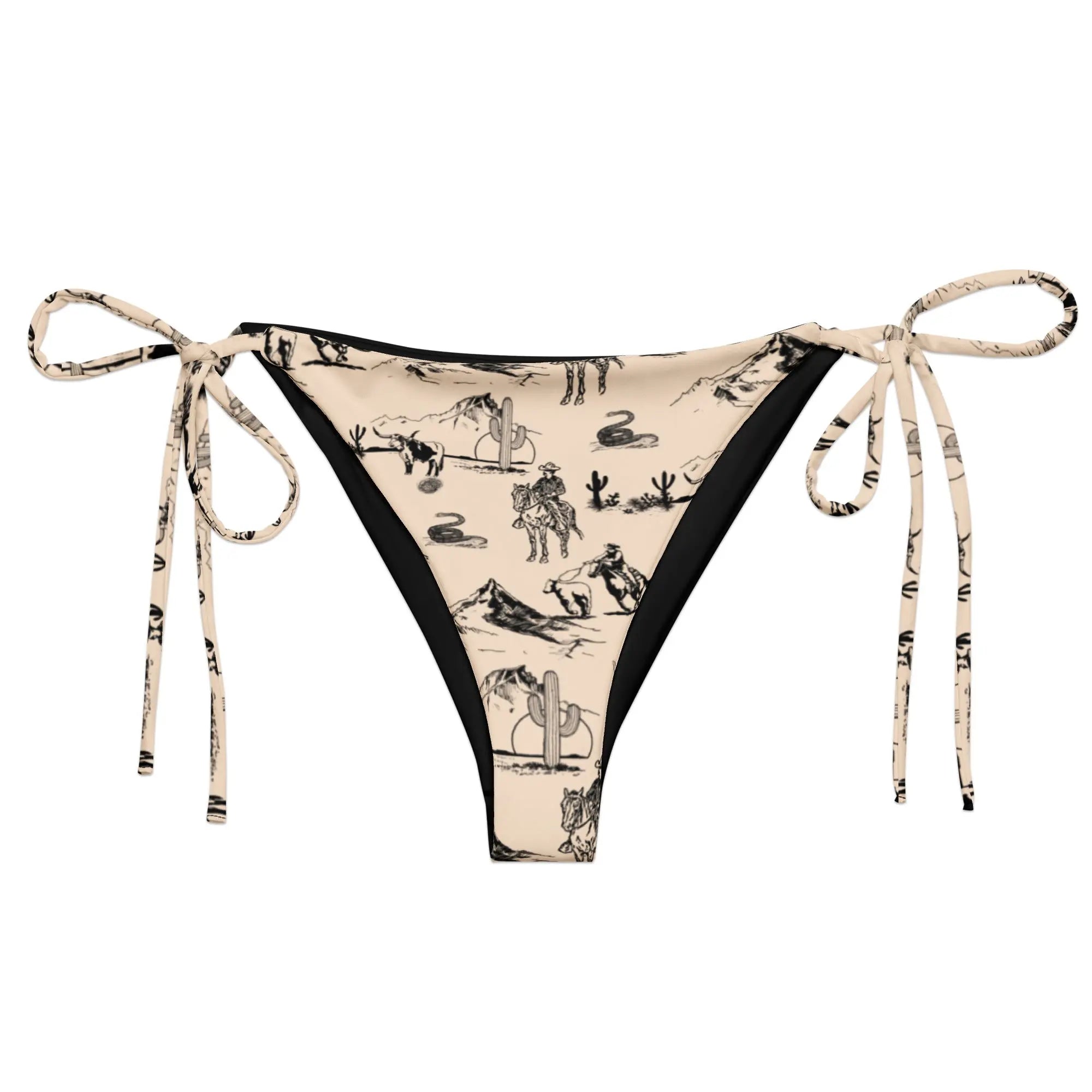 Baha Ranch Yeehaw Cowboy Ranch String Bikini Bottom Baha Ranch Western Wear