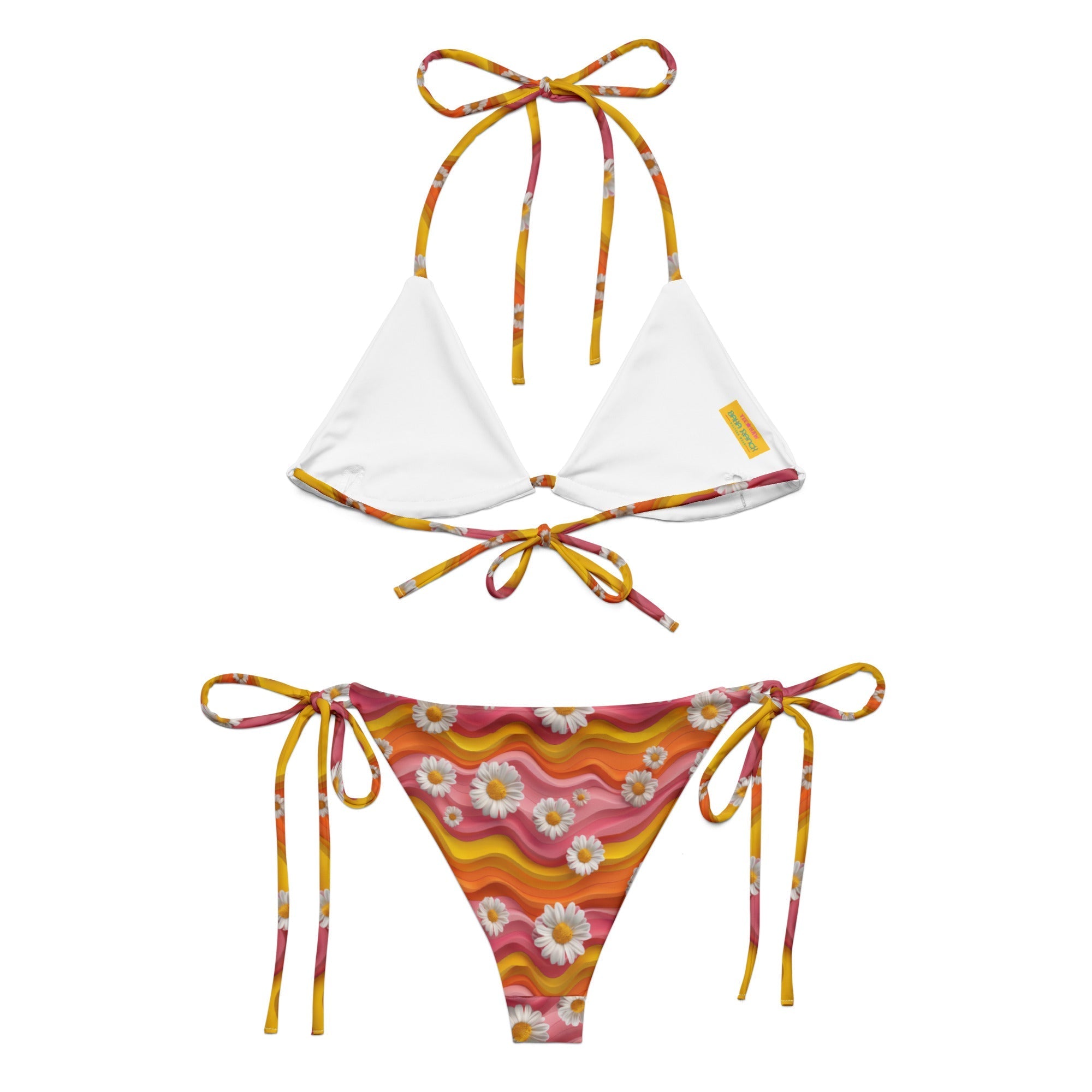 Baha Ranch Yeehaw Groovy Floral String Bikini Baha Ranch Western Wear