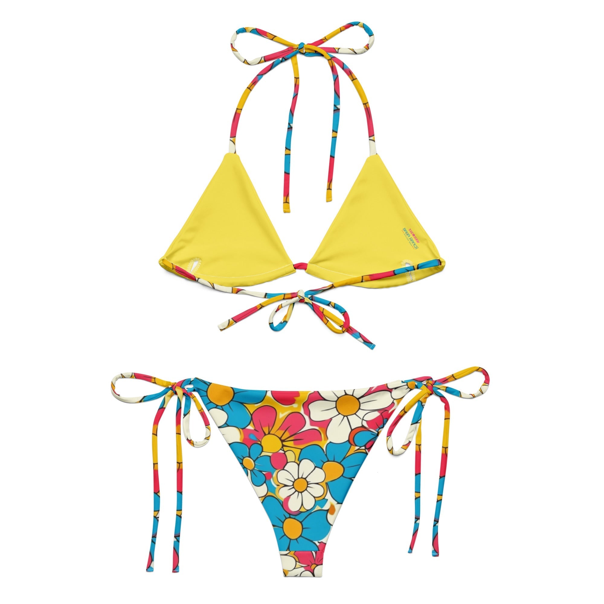 Baha Ranch Yeehaw Flower Child Retro String Bikini Baha Ranch Western Wear