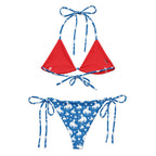 Baha Ranch Yeehaw Blue Rodeo Cowboy String Bikini Baha Ranch Western Wear