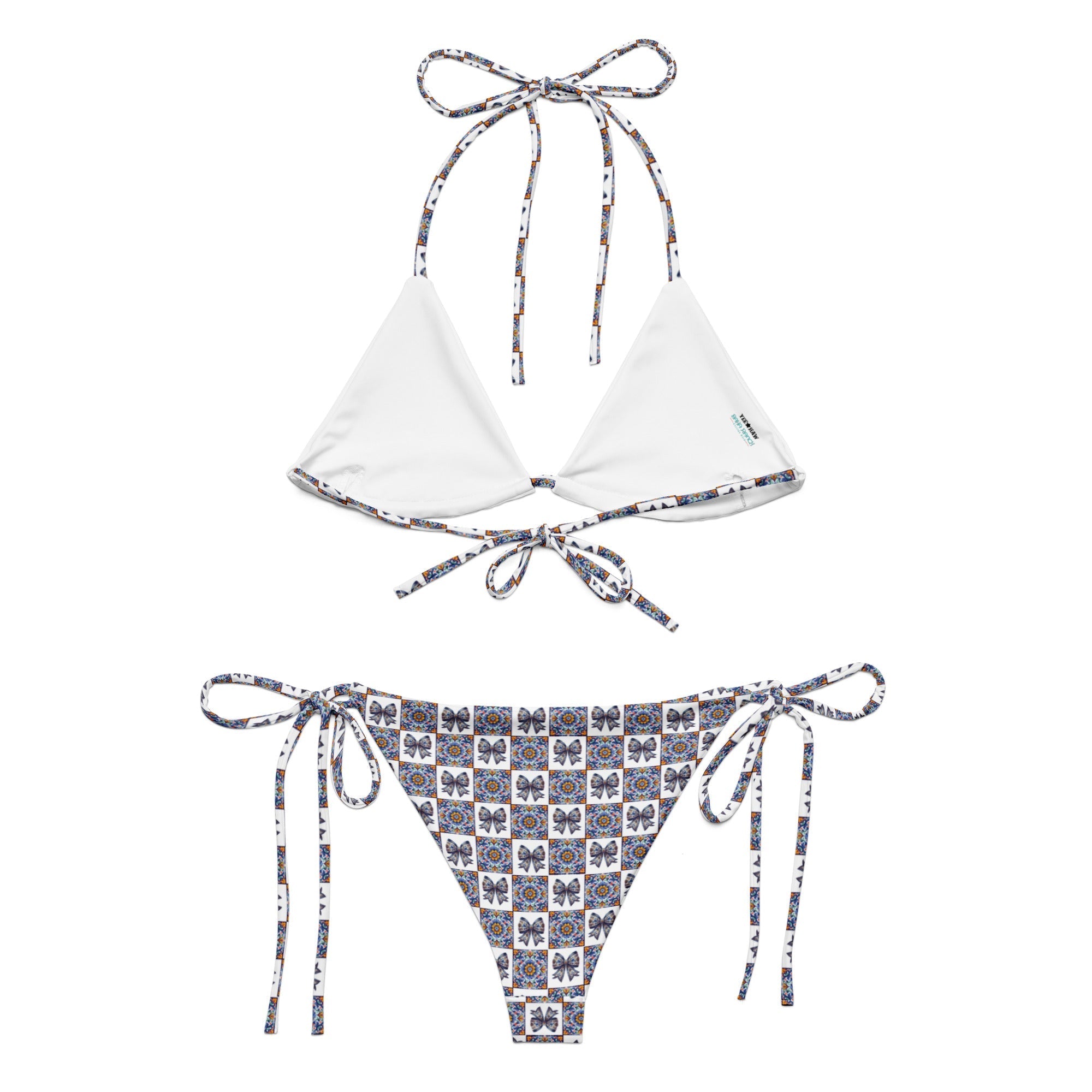 Baha Ranch Yeehaw Talavera Bow String Bikini Baha Ranch Western Wear