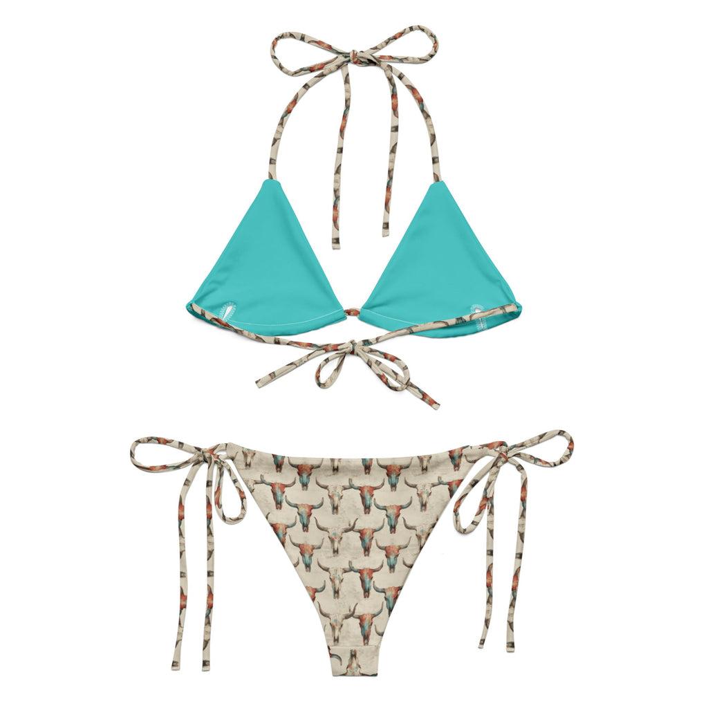 Baha Ranch Yeehaw Bullhead Skulls String Bikini Baha Ranch Western Wear