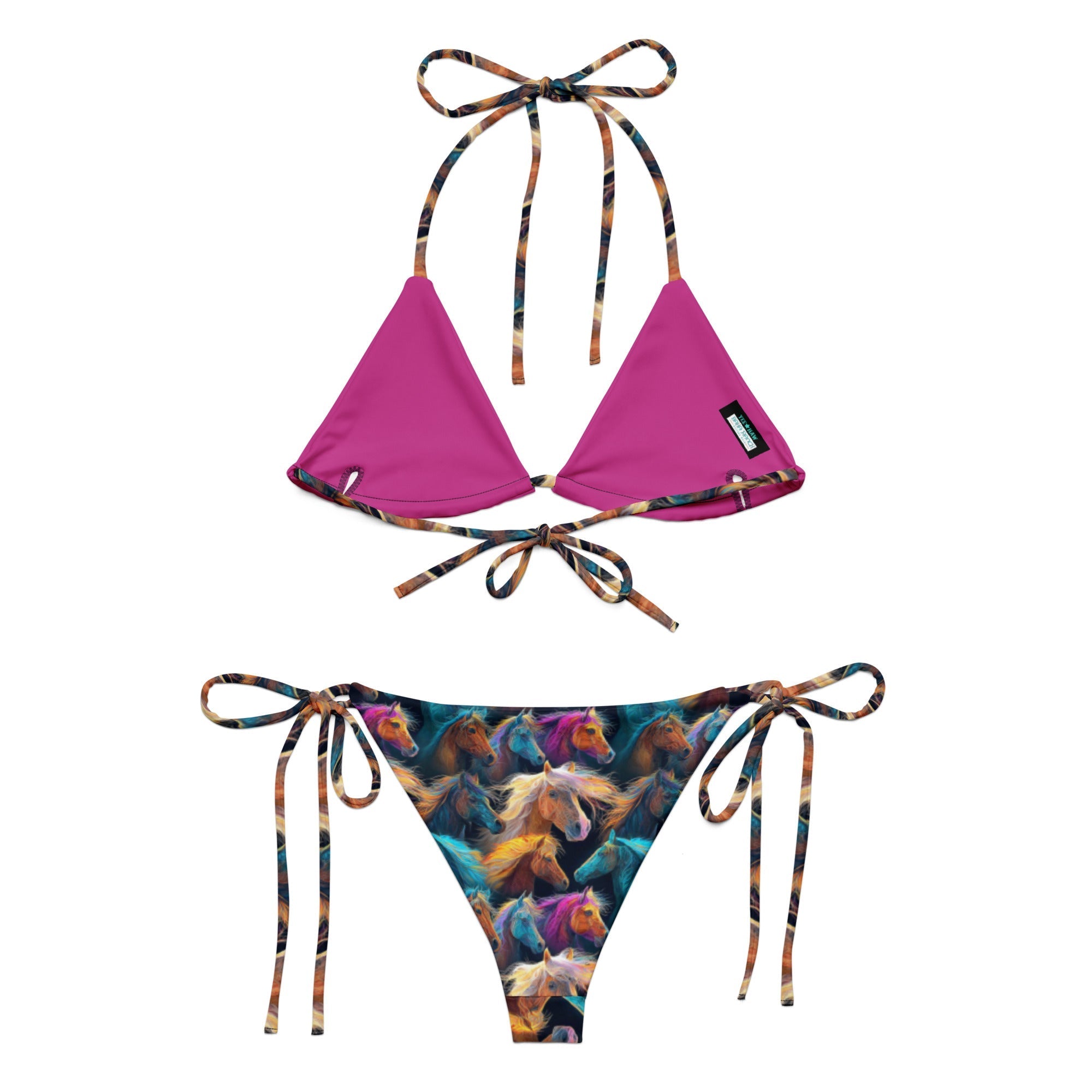 Baha Ranch Yeehaw Wild Horses String Bikini Baha Ranch Western Wear