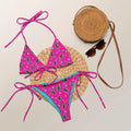 Baha Ranch Yeehaw Leopard Lightning String Bikini Baha Ranch Western Wear