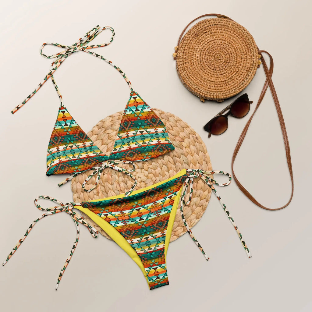 Baha Ranch Yeehaw Native Aztec String Bikini Baha Ranch Western Wear