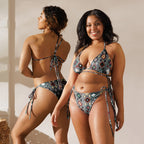 Baha Ranch Yeehaw Gray Aztec String Bikini Baha Ranch Western Wear