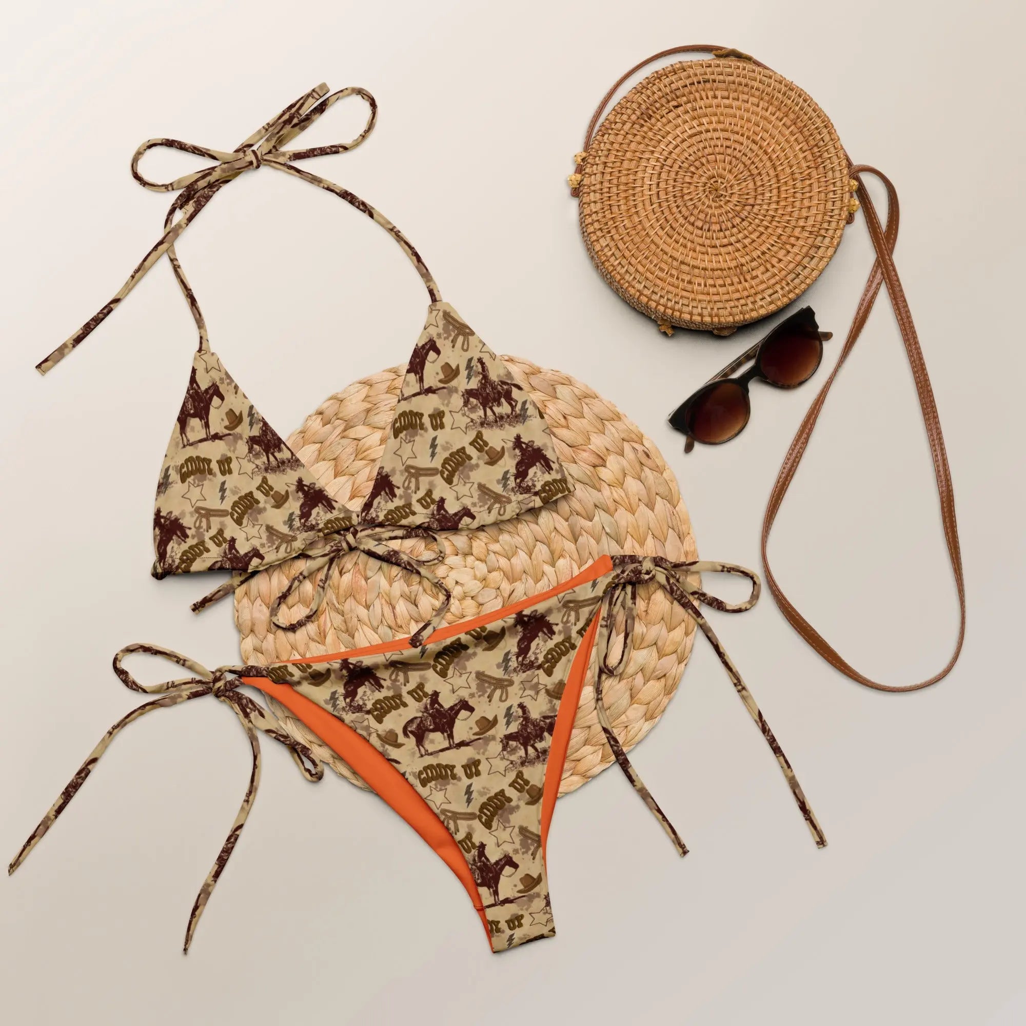 Baha Ranch Yeehaw Vintage Western String Bikini Baha Ranch Western Wear