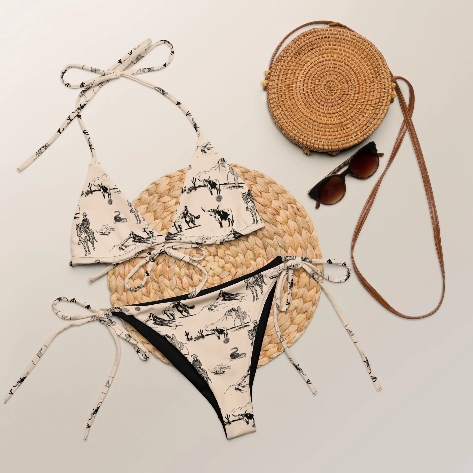 Baha Ranch Yeehaw Cowboy Ranch String Bikini Baha Ranch Western Wear