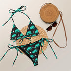 Baha Ranch Yeehaw Turquoise Hat String Bikini Baha Ranch Western Wear