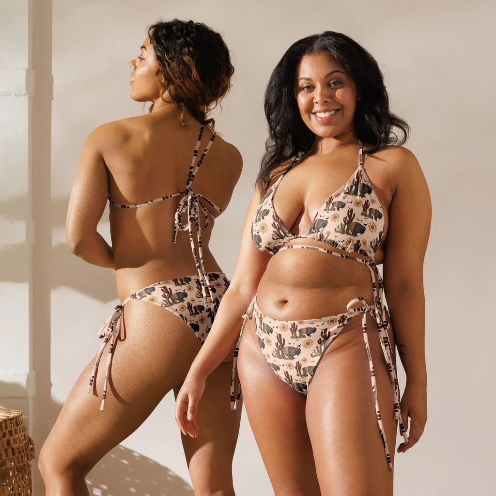 Baha Ranch Yeehaw Desert Bison String Bikini Baha Ranch Western Wear
