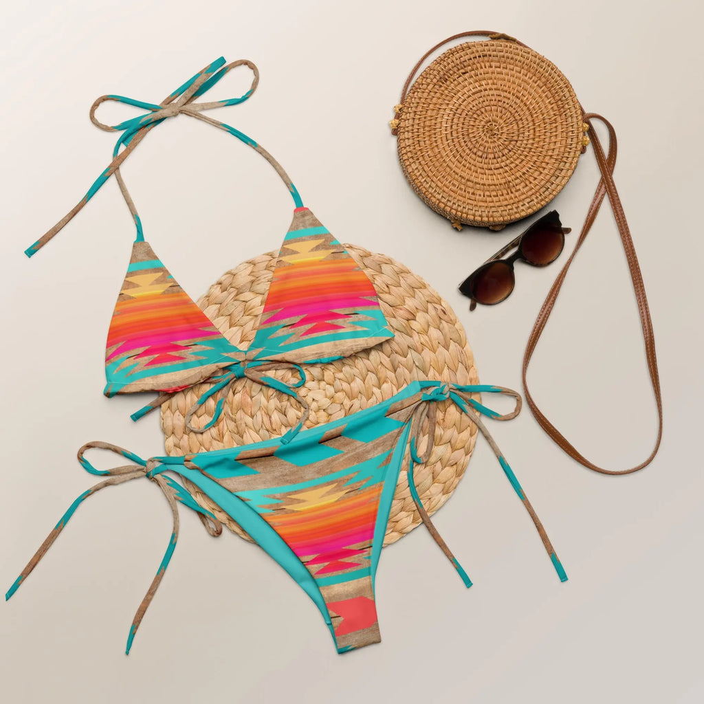 Baha Ranch Yeehaw Southwest Aztec String Bikini Baha Ranch Western Wear