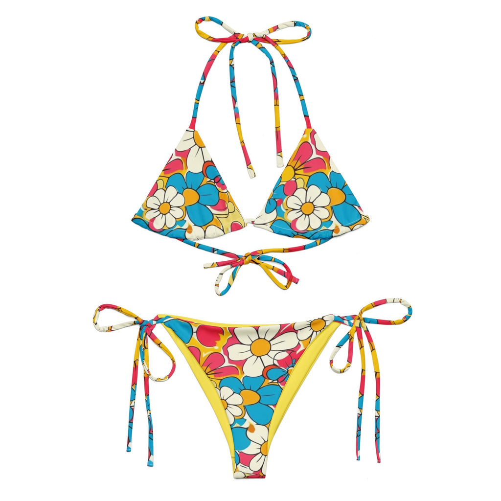 Baha Ranch Yeehaw Flower Child Retro String Bikini Baha Ranch Western Wear
