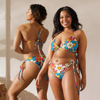 Baha Ranch Yeehaw Flower Child Retro String Bikini Baha Ranch Western Wear