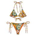 Baha Ranch Yeehaw Woodstock Retro Floral String Bikini Baha Ranch Western Wear