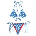 Baha Ranch Yeehaw Blue Rodeo Cowboy String Bikini Baha Ranch Western Wear