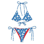 Baha Ranch Yeehaw Blue Rodeo Cowboy String Bikini Baha Ranch Western Wear