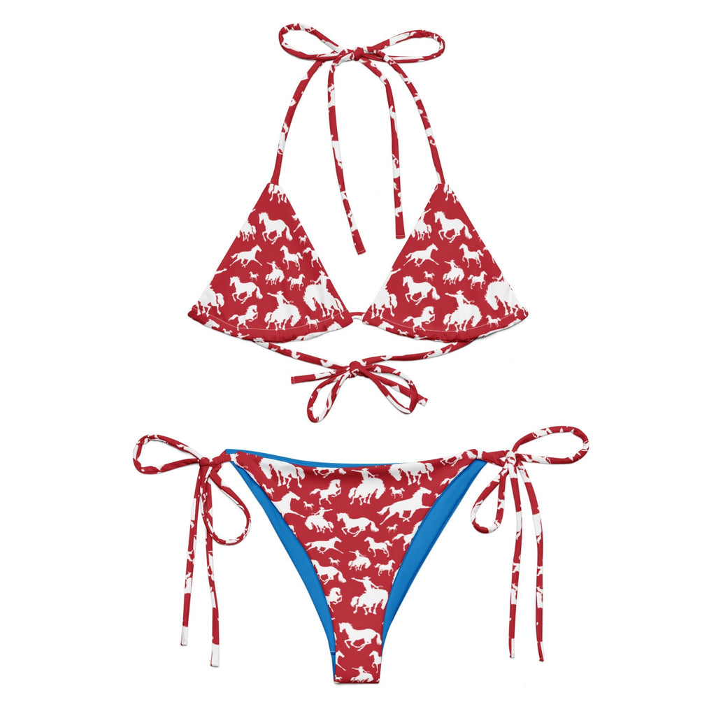 Baha Ranch Yeehaw Red Rodeo Cowboy String Bikini Baha Ranch Western Wear