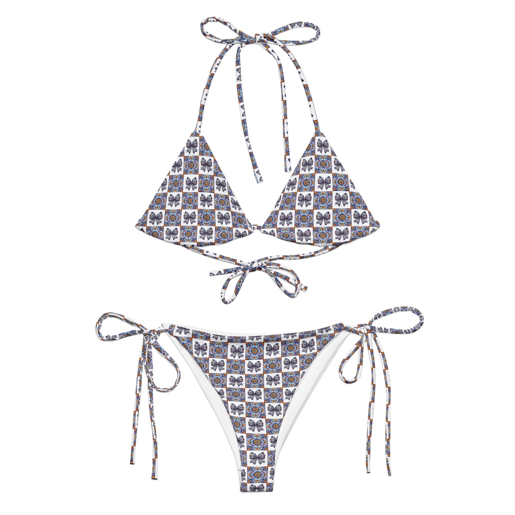 Baha Ranch Yeehaw Talavera Bow String Bikini Baha Ranch Western Wear