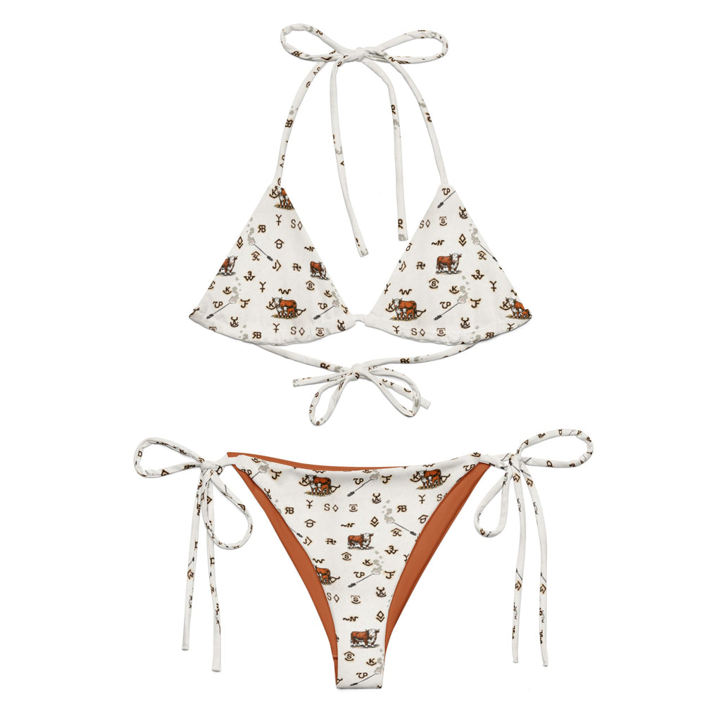 Baha Ranch Yeehaw Hereford Brands String Bikini Baha Ranch Western Wear