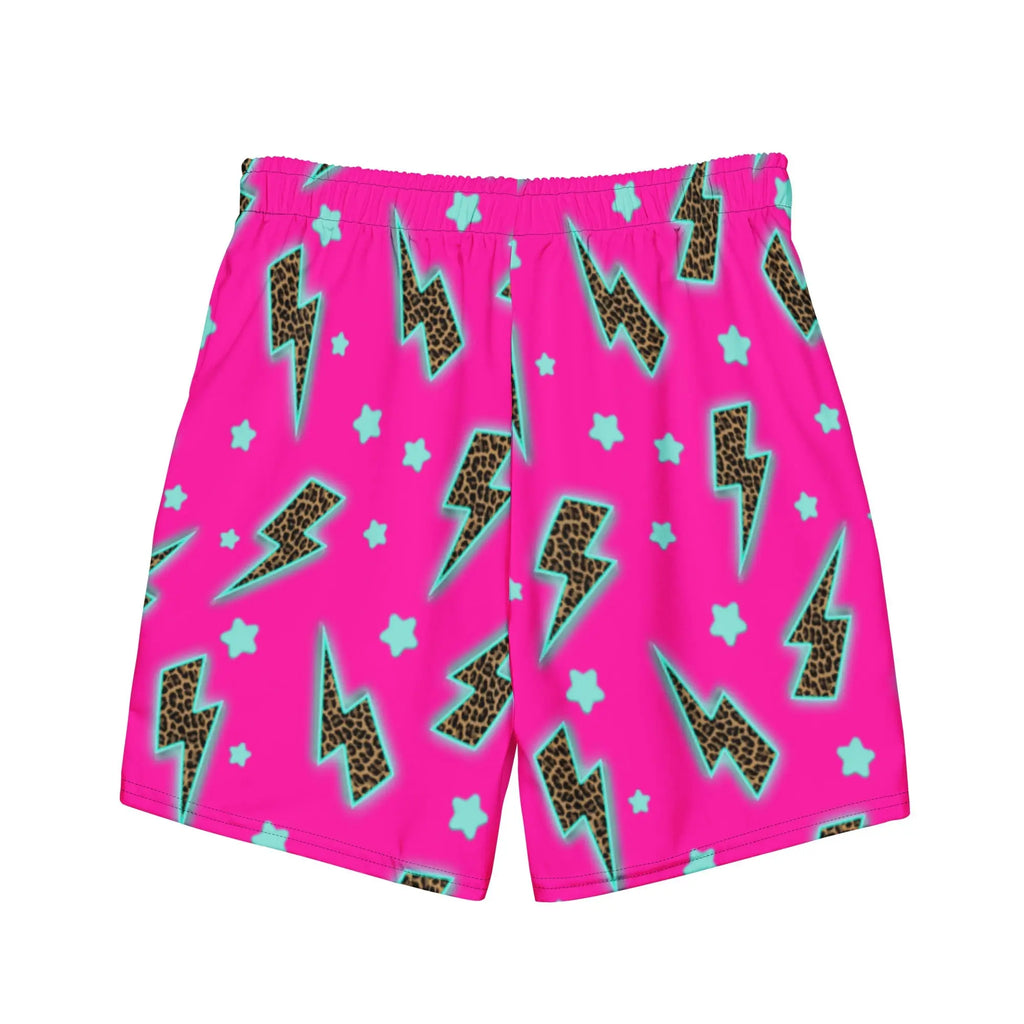 Baha Ranch Yeehaw Leopard Lightning Men's Swim Trunks Baha Ranch Western Wear