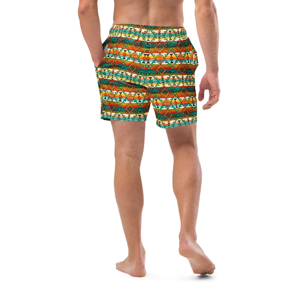 Baha Ranch Yeehaw Native Aztec Men's Swim Trunks Baha Ranch Western Wear