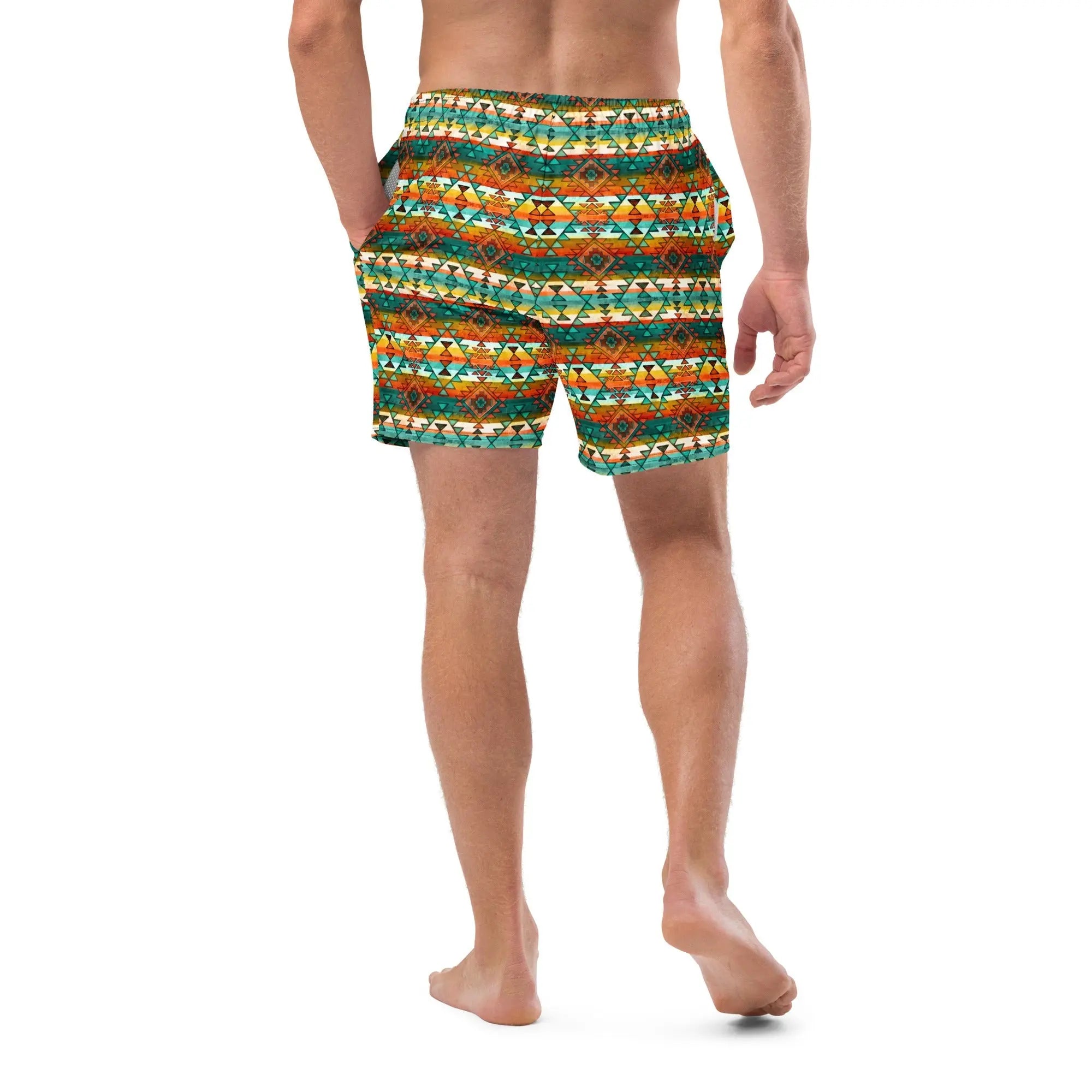 Baha Ranch Yeehaw Native Aztec Men's Swim Trunks Baha Ranch Western Wear