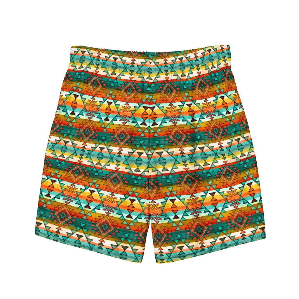 Baha Ranch Yeehaw Native Aztec Men's Swim Trunks Baha Ranch Western Wear