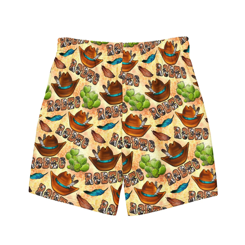 Baha Ranch Yeehaw Rodeo Fever Men's Swim Trunks Baha Ranch Western Wear