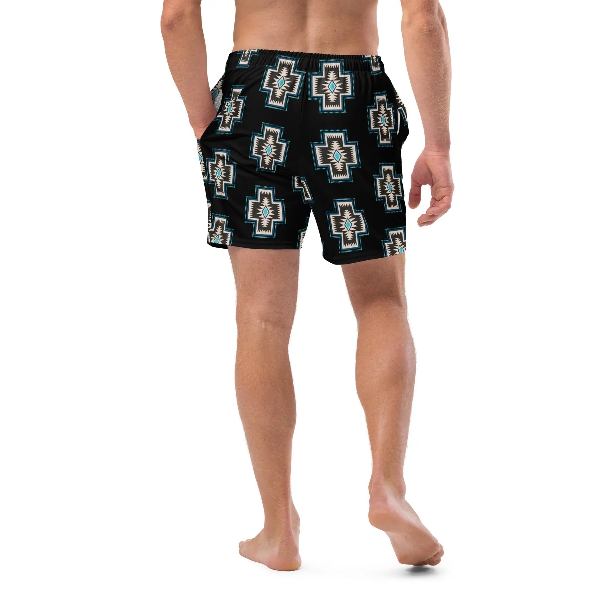 Baha Ranch Yeehaw Southwest Cross Men's Swim Trunks Baha Ranch Western Wear