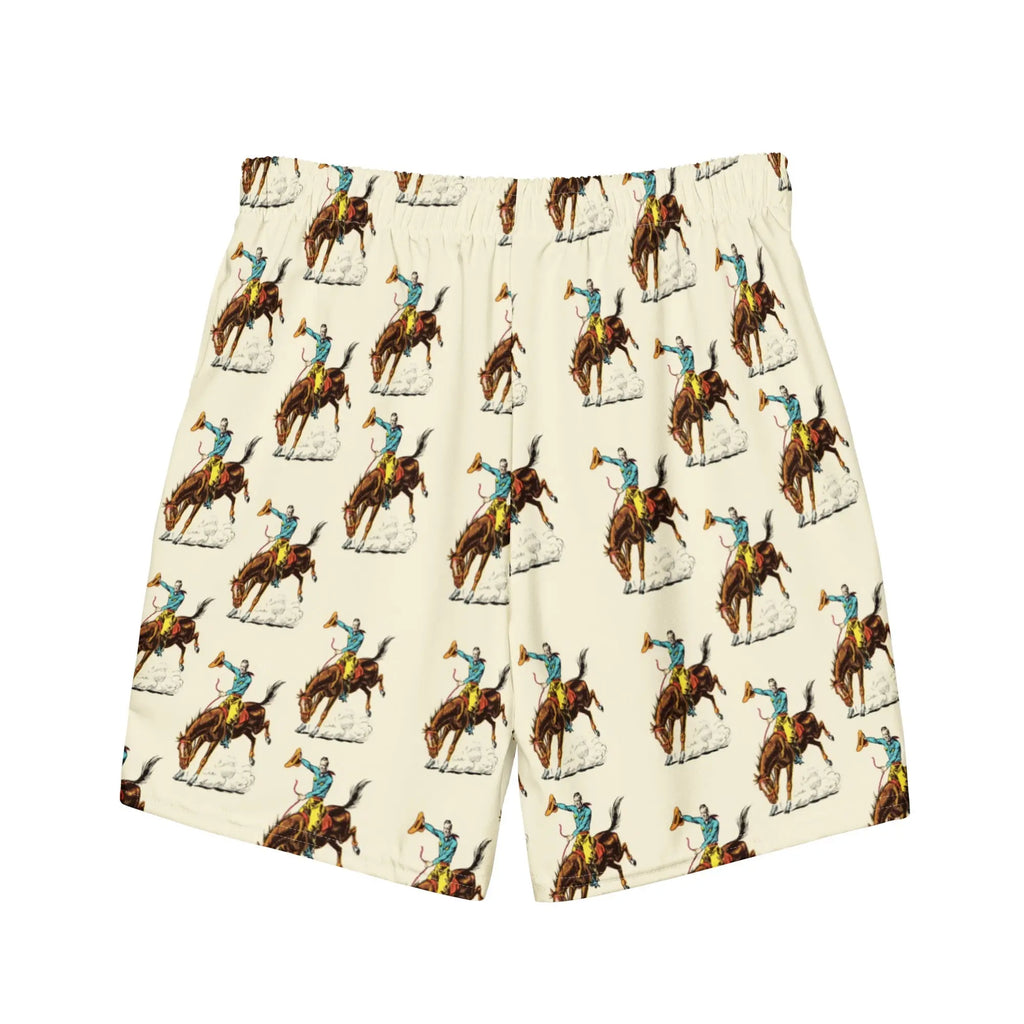 Baha Ranch Yeehaw Vintage Rodeo Men's Swim Trunks Baha Ranch Western Wear
