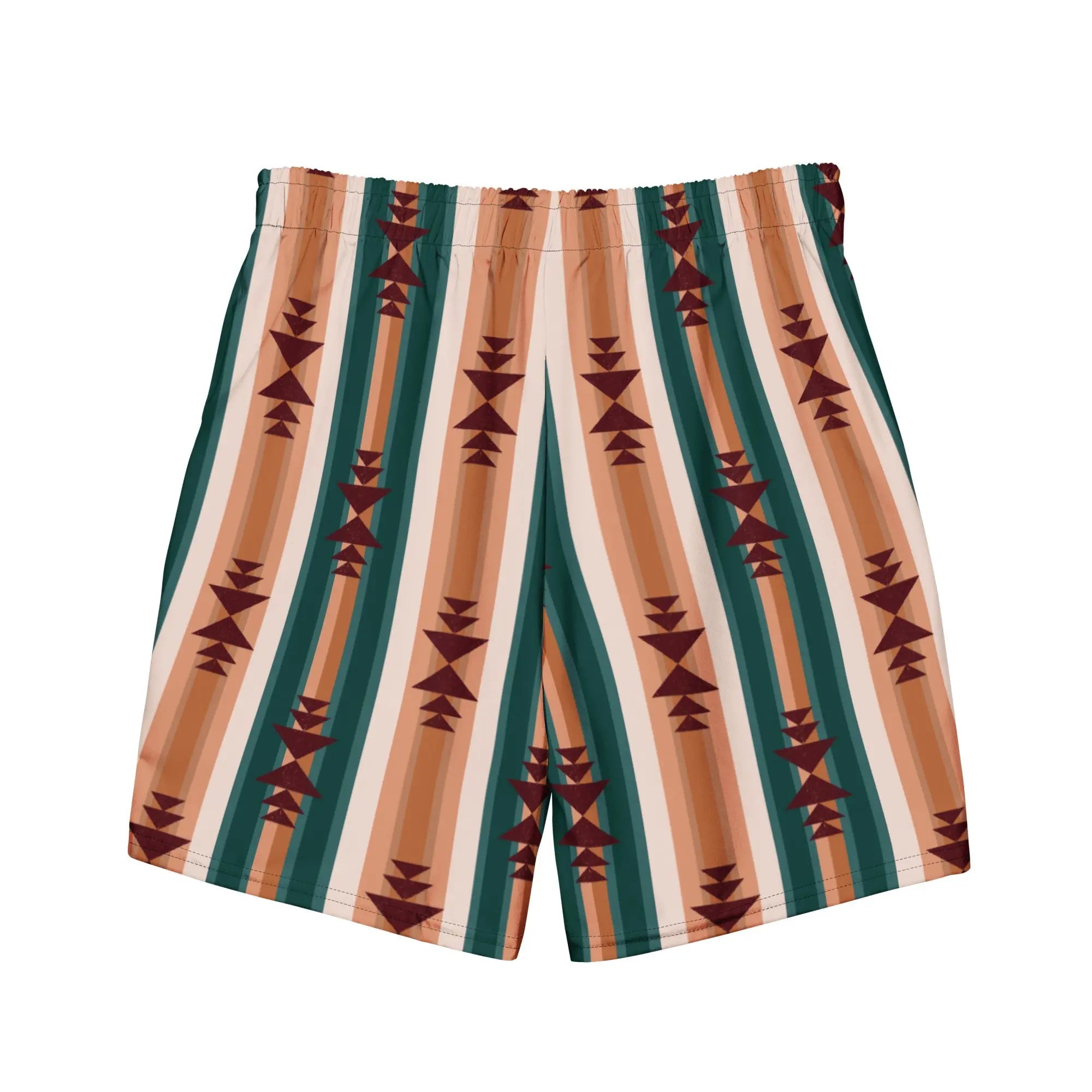 Baha Ranch Yeehaw Cocoa Aztec Men's Swim Trunks Baha Ranch Western Wear