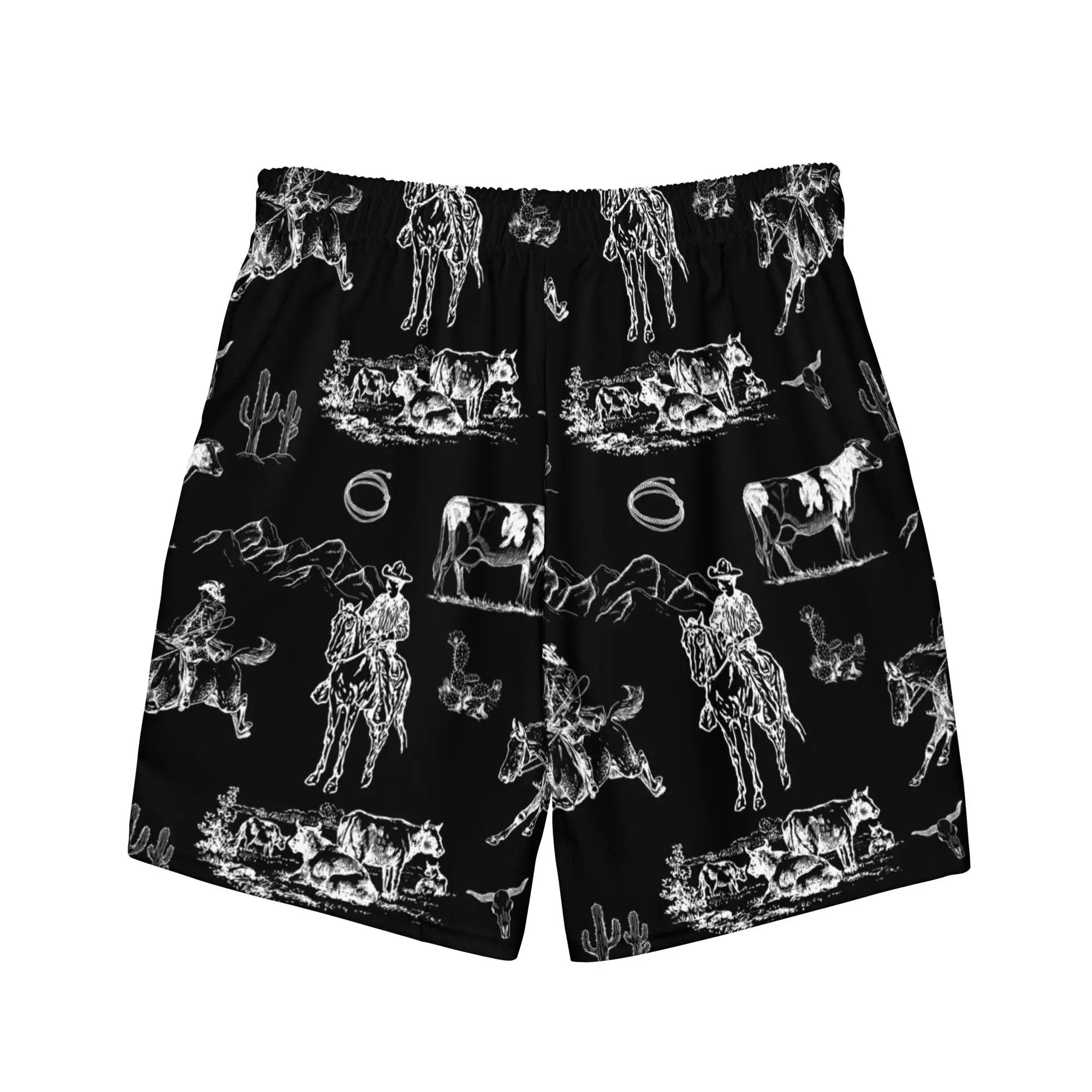 Baha Ranch Yeehaw Ranch Life Men's Swim Trunks Baha Ranch Western Wear