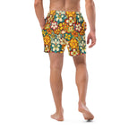Baha Ranch Yeehaw Woodstock Retro Floral Men's Swim Trunks Baha Ranch Western Wear