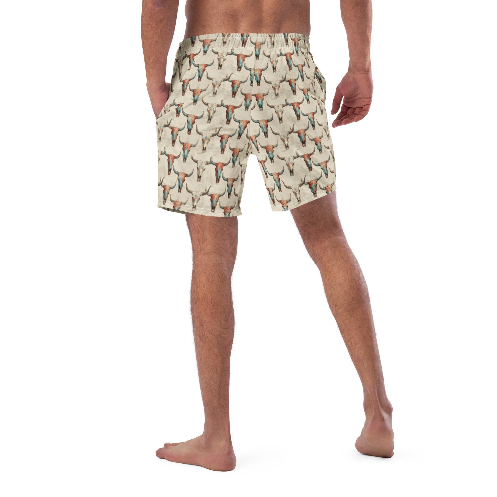 Baha Ranch Bullhead Skull Swim Trunks Baha Ranch Western Wear