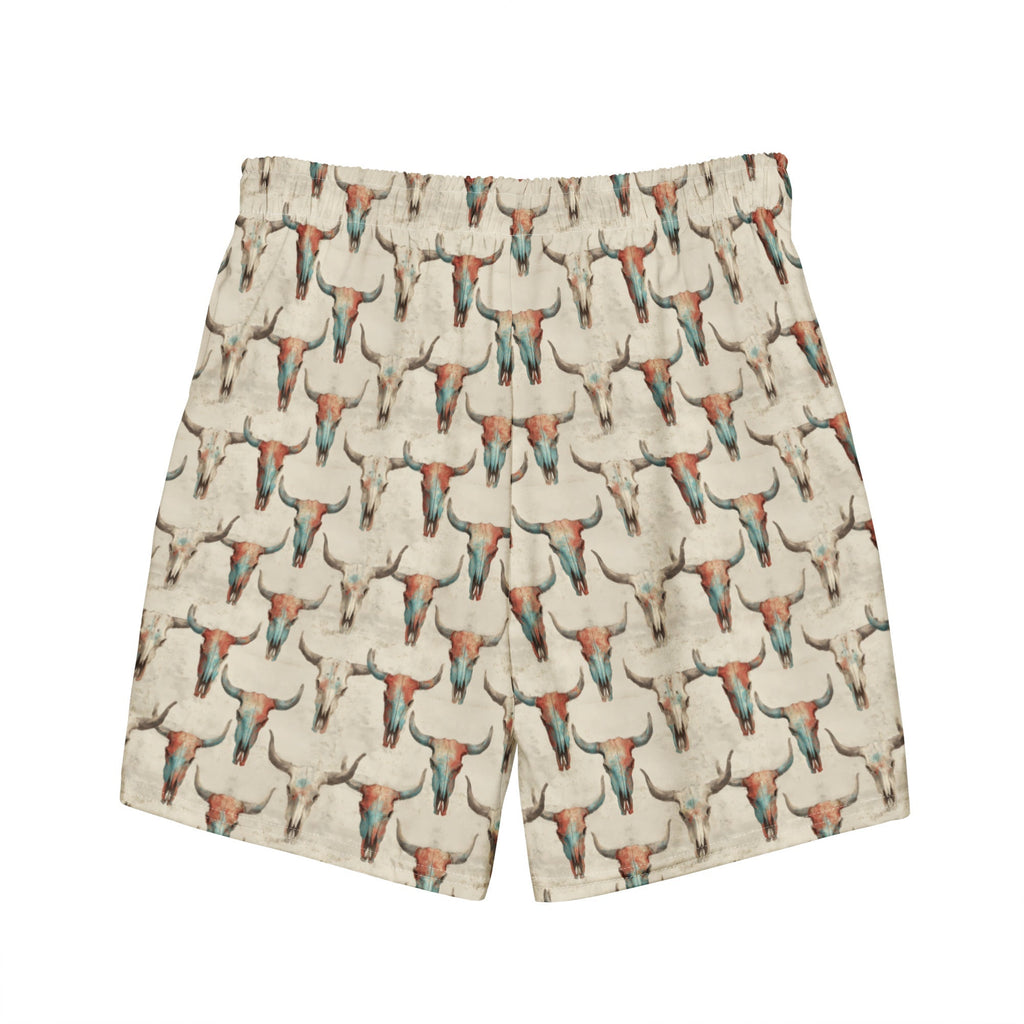 Baha Ranch Bullhead Skull Swim Trunks Baha Ranch Western Wear