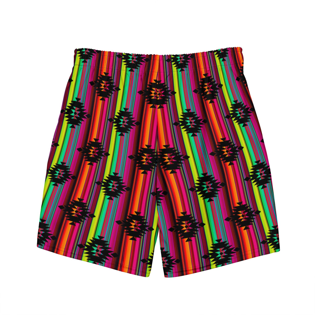 Baha Ranch Yeehaw Aztec Serape Swim Trunks Baha Ranch Western Wear
