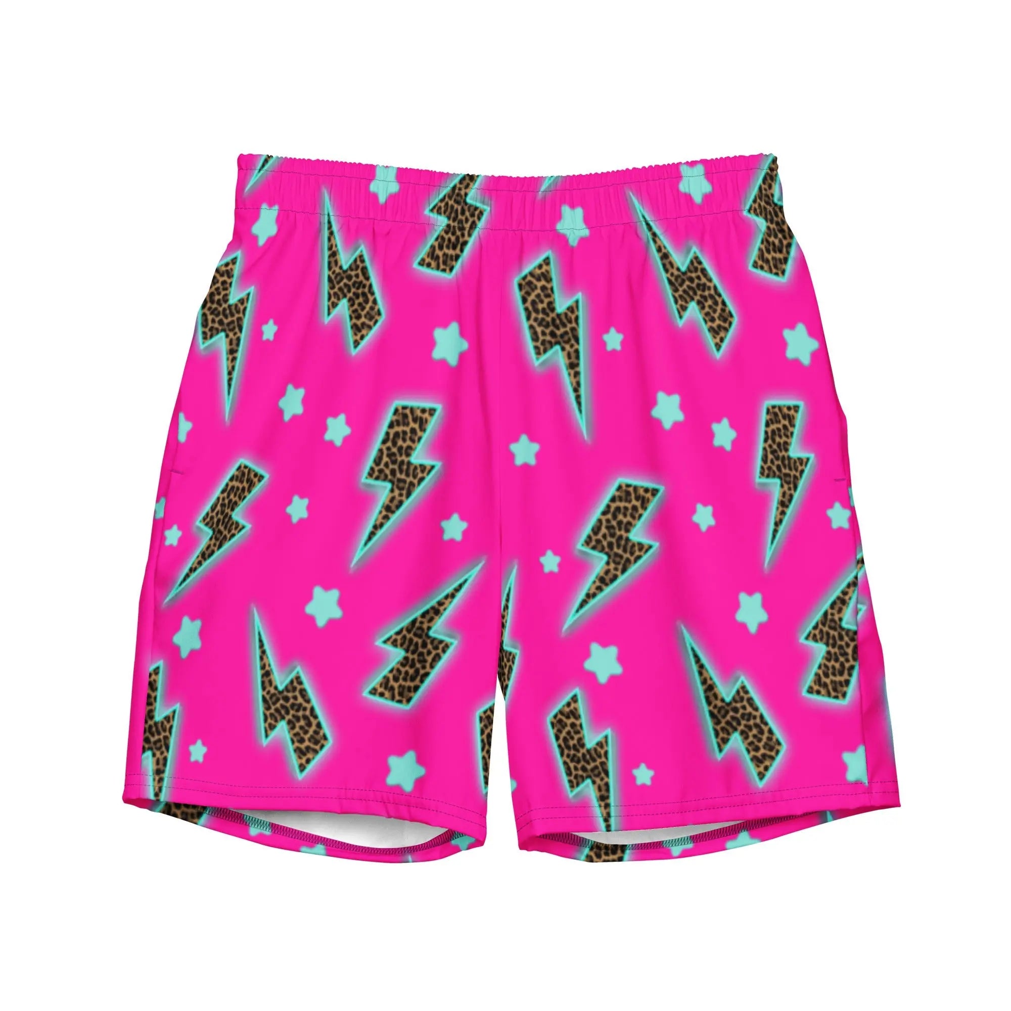 Baha Ranch Yeehaw Leopard Lightning Men's Swim Trunks Baha Ranch Western Wear