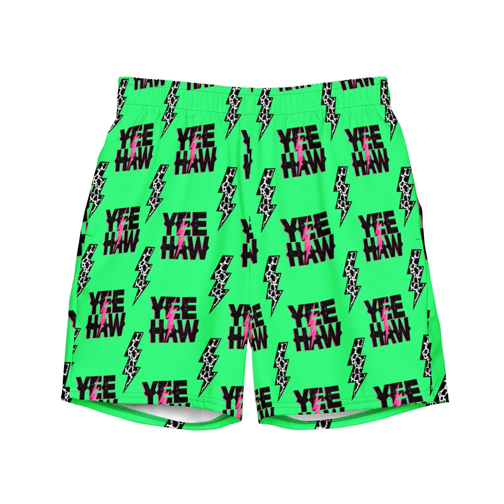 Baha Ranch Yeehaw Neon Men's Swim Trunks Baha Ranch Western Wear