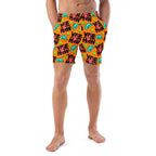 Baha Ranch Yeehaw Orange Men's Swim Trunks Baha Ranch Western Wear