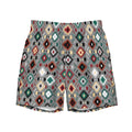 Baha Ranch Yeehaw Gray Aztec Men's Swim Trunks Baha Ranch Western Wear