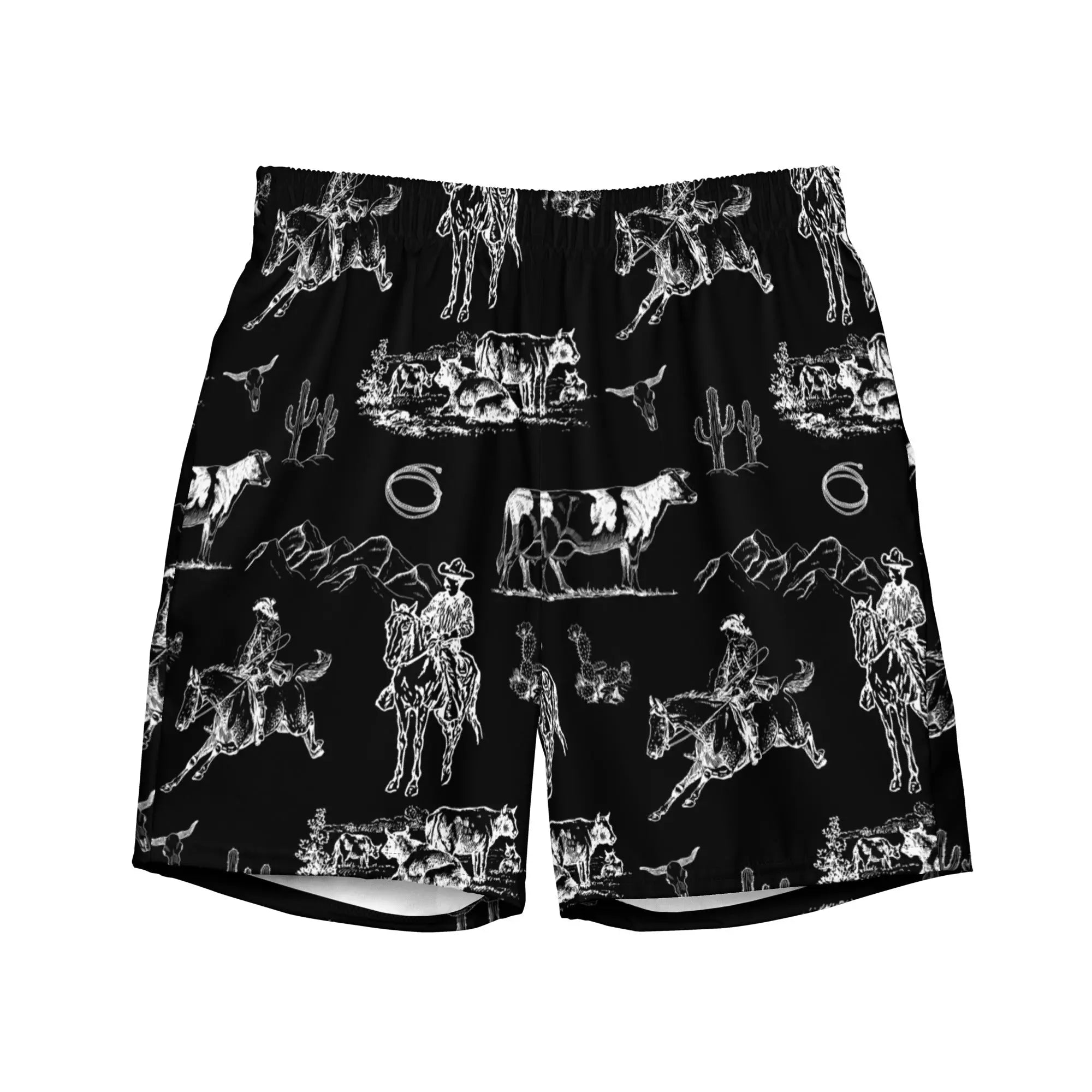 Baha Ranch Yeehaw Ranch Life Men's Swim Trunks Baha Ranch Western Wear