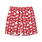 Baha Ranch Yeehaw Red Rodeo Cowboy Men's Swim Trunks Baha Ranch Western Wear